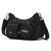 New FILA HERITAGE BASKETBALL Fabric Shoulder Bag Regular Women's Black F13W328165F-BK