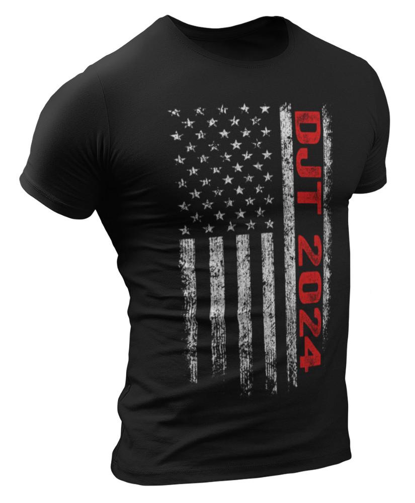 DJT Дональд Трамп Президент Футболка Трамп 2024 Футболка Флаг США Футболка для митинга MAGA