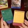 Планировщик расписания Настольный календарь Органайзер для повестки дня Мини-настольный календарь Организация календаря на 2024 год
