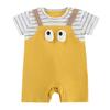 Baby Nest Baby Clothes Boys Coverall Rompers Summer Short Sleeve Newborn Clothes Baby Clothes Baby Shower Gift Yellow 66 Months 3-6