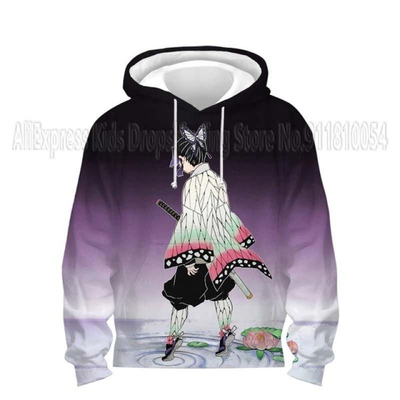 Малыши Демон Slayer 3D принт толстовки детские аниме толстовки мальчики девочки мультфильм свитера детские топы пальто Sudadera Escolar