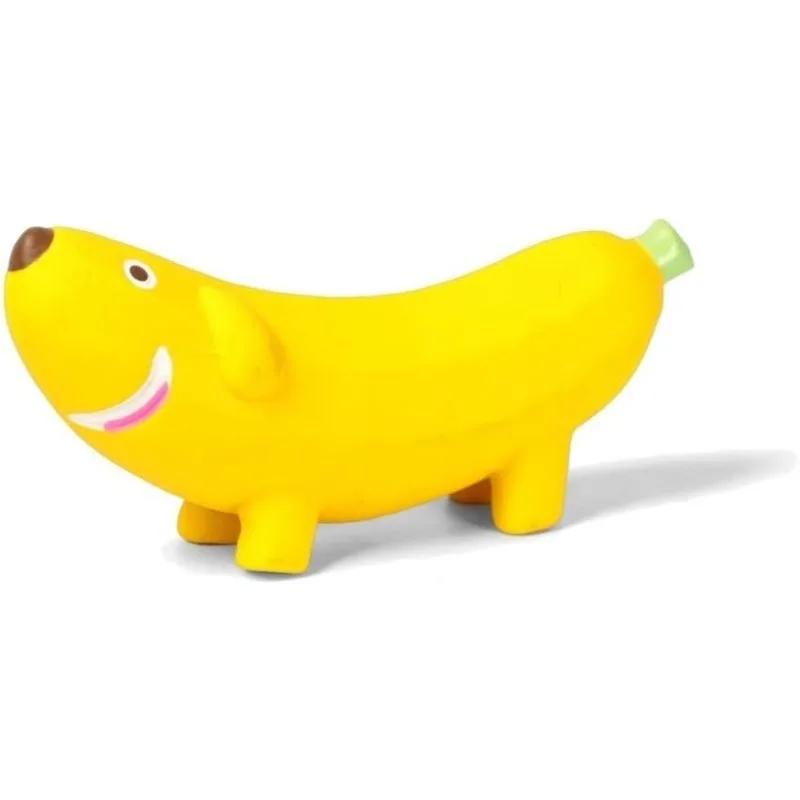 Interactive Squeaky Dog Toy Latex Rubber Safe Chewer Dental Molar Cleaner Chew Bone for Small Medium Dogs Pet Joy Gift