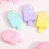 1 шт. мультяшный милый кавайный резиновый ластик с изображением мороженого для детей, новинка, канцелярские принадлежности для офиса и школы