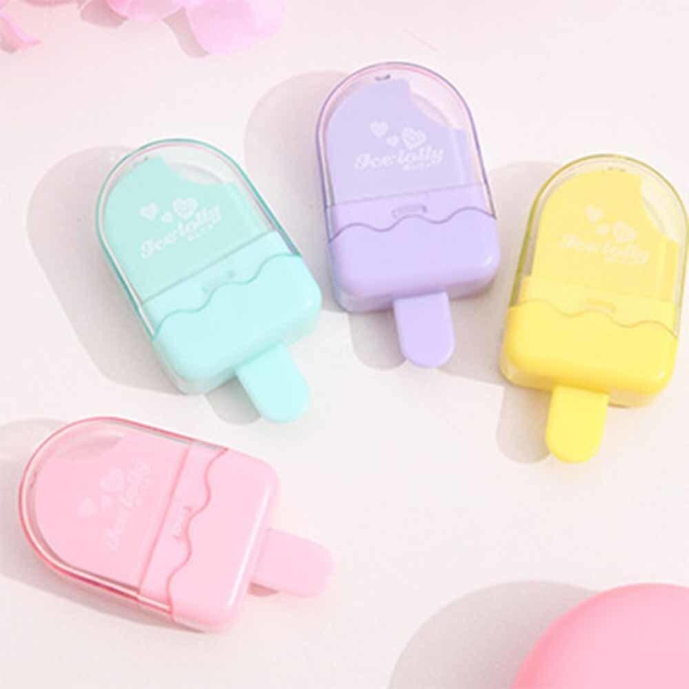 1 шт. мультяшный милый кавайный резиновый ластик с изображением мороженого для детей, новинка, канцелярские принадлежности для офиса и школы