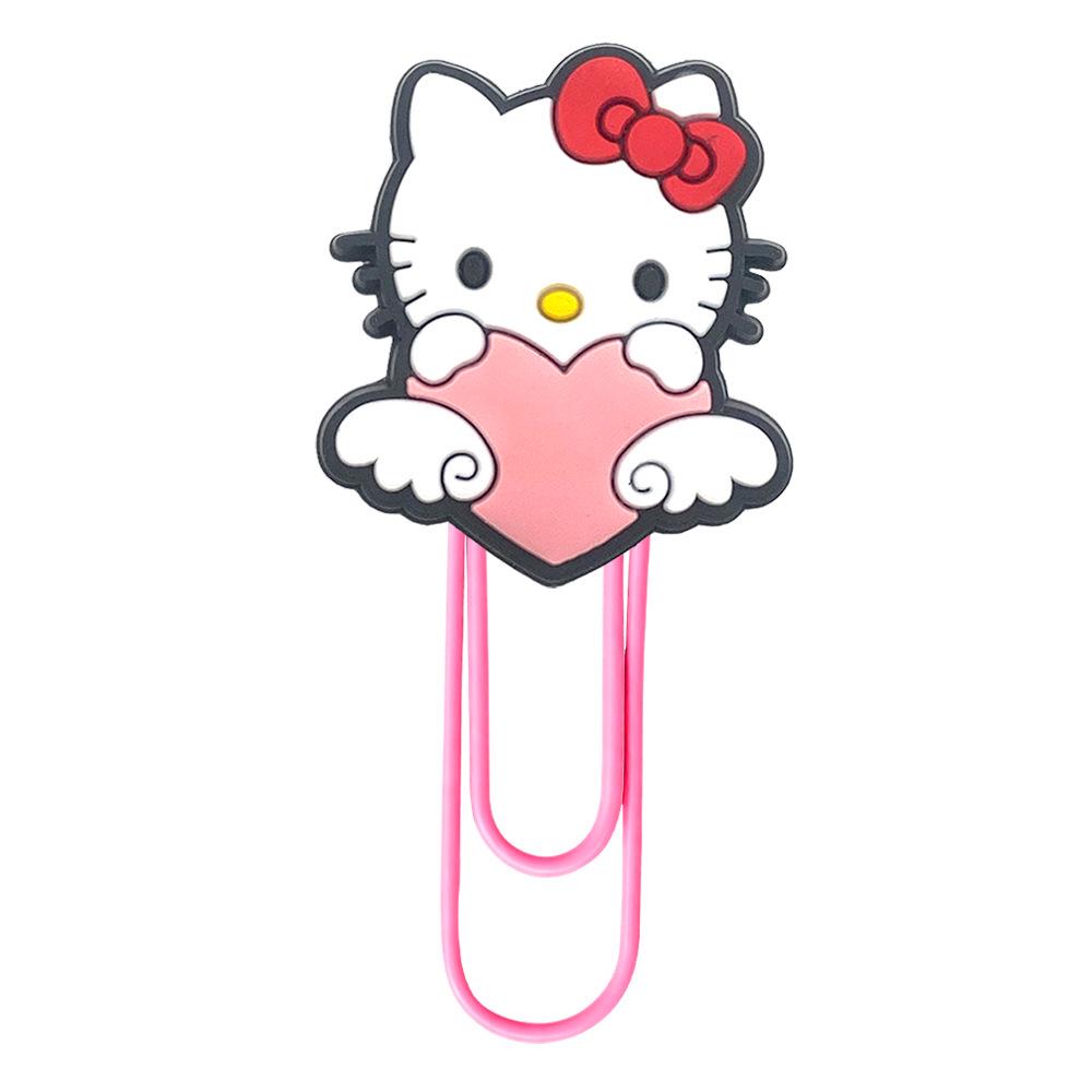 Креативные закладки-скрепки Hello Kitty - Цветные канцелярские принадлежности, Большие скрепки для DIY