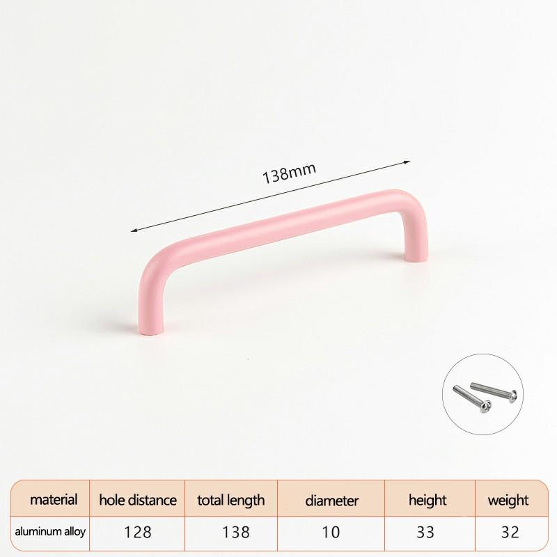 Ручки-скобы из алюминиевого сплава с винтом 22 мм, Мебельная фурнитура для шкафов и ящиков, Металлические ручки