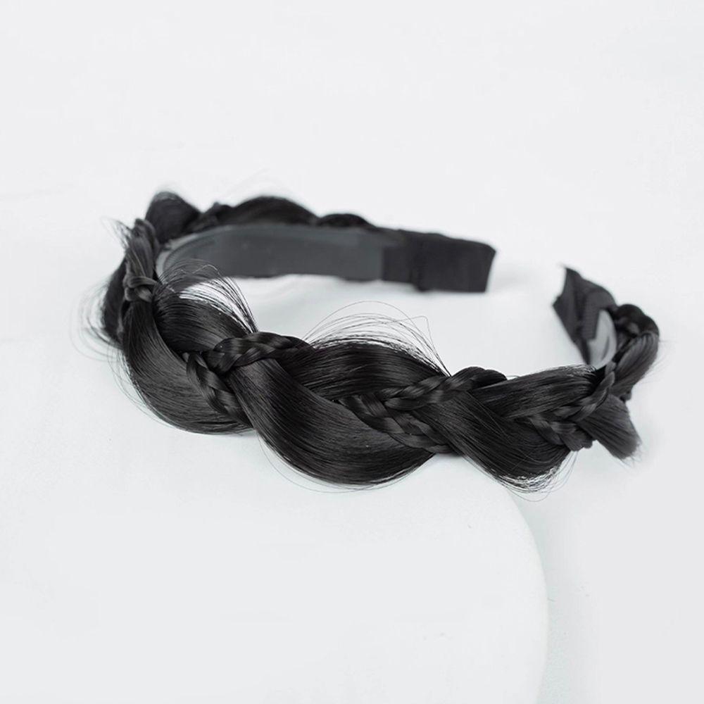 Headband Fishbone Braid Non-slip Wig Headband Wide Hair Hoop Female Hairbands Korean Style Headwear
