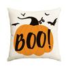 1pc Lovely Cushion Cover with Pumpkin Cat Cozy Washable Pillowcase for Halloween Festival Gift Holloween Themed Party Decoration