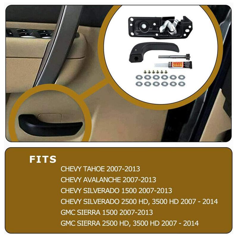 20833606 Внутренняя ручка двери со стороны водителя для Chevy Silverado/GMC Sierra 1500 2500 3500 2007-2013 Tahoe/Yukon 2007-2014