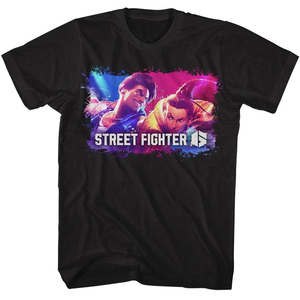 Street Fighter - Splatter Box - American Classics - Solid Black Adult Short Slee