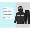 Full Body Raincoat And Rainpants Suit for Electric Bicycle & Motorcycle Reflective Split Design for Takeaway Riding Storm Protec