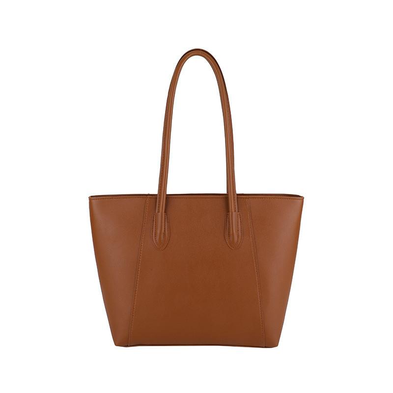 Elegant Women's Minimalist Tote Bag Stylish Commuter Shoulder Bag Large Capacity