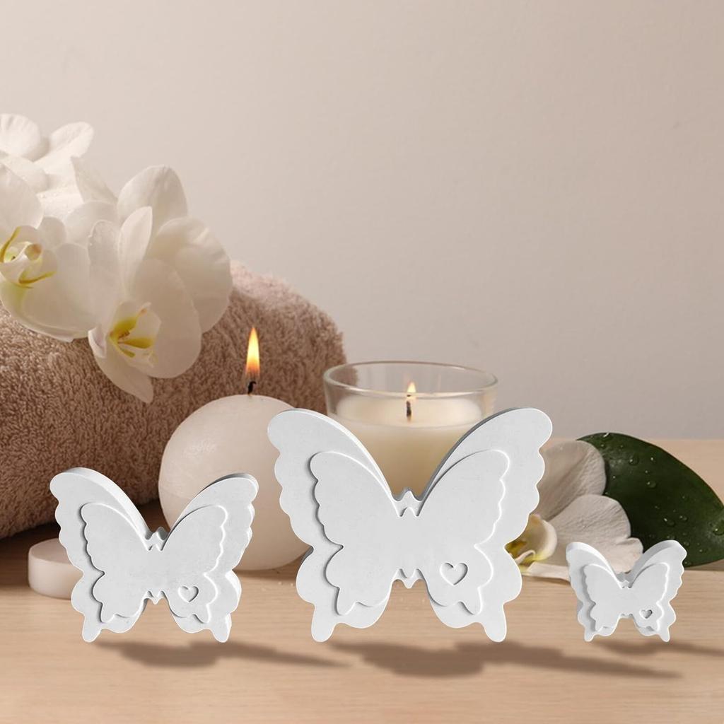 Большие, средние и маленькие бабочки украшения силиконовые формы весенние бабочки украшения гипсовая форма капающий клей форма
