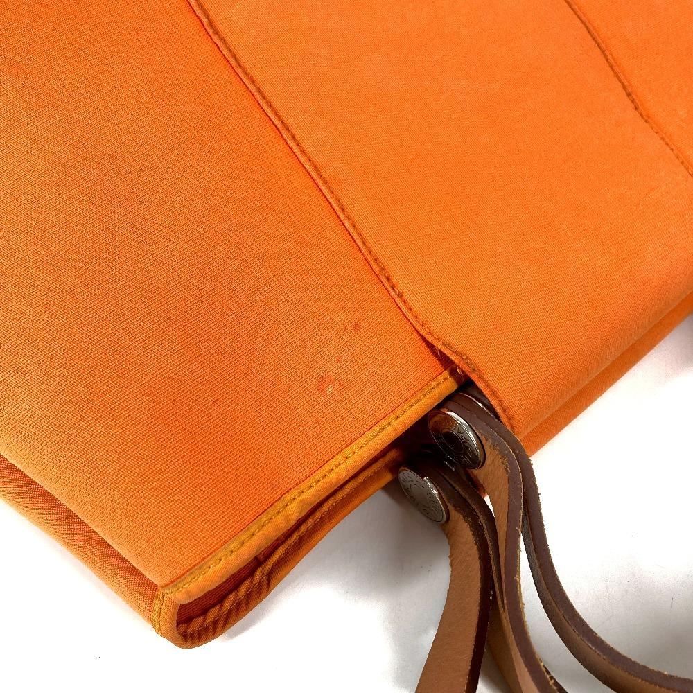 HERMES Kabak Elan PM Kabak Elan PM Shoulder Bag Tote Bag Canvas/Leather Orange