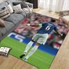 Gabriel Magalhaes Flannel Printed Carpet, Home Sofa Decoration for Living Room & Bedroom, Non‑Slip Play Flannel Floor Mat for Game Room
