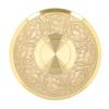 Metal Saucer Multipurpose Light Luxury Elegant Flower Carving Brass Saucer Plate for Home Decor