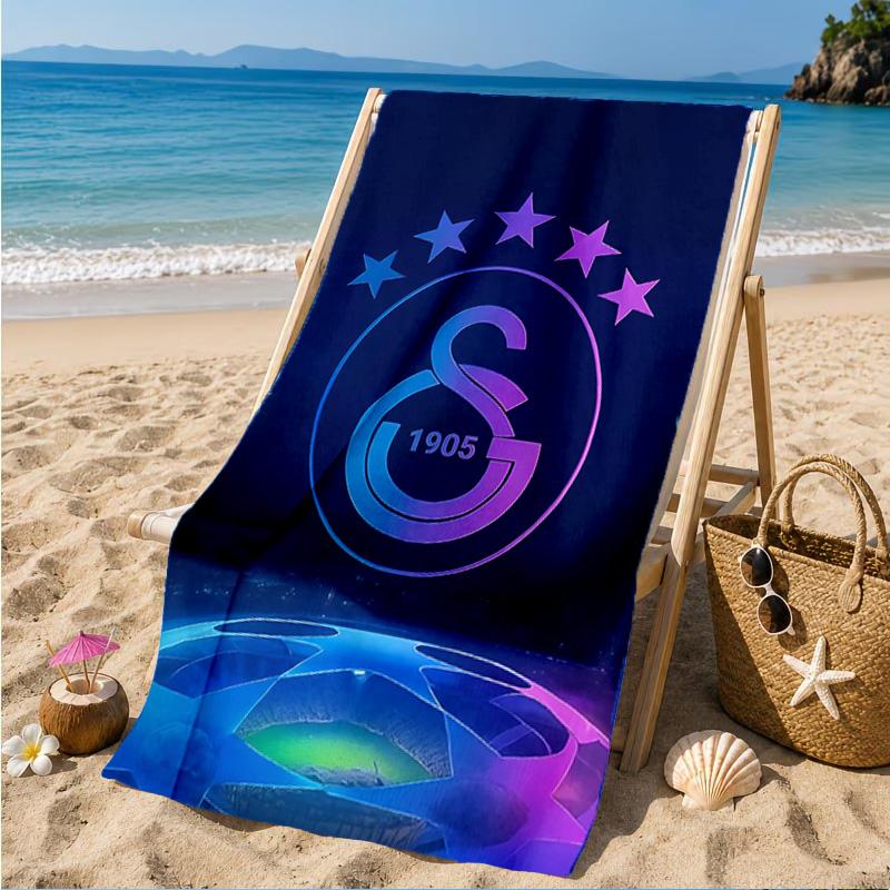 Пляжное полотенце Galatasaray Crest Glory, Быстросохнущее, Легко ухаживать, Подходит как для фитнеса, так и для пляжного отдыха, Спортивная необходимость