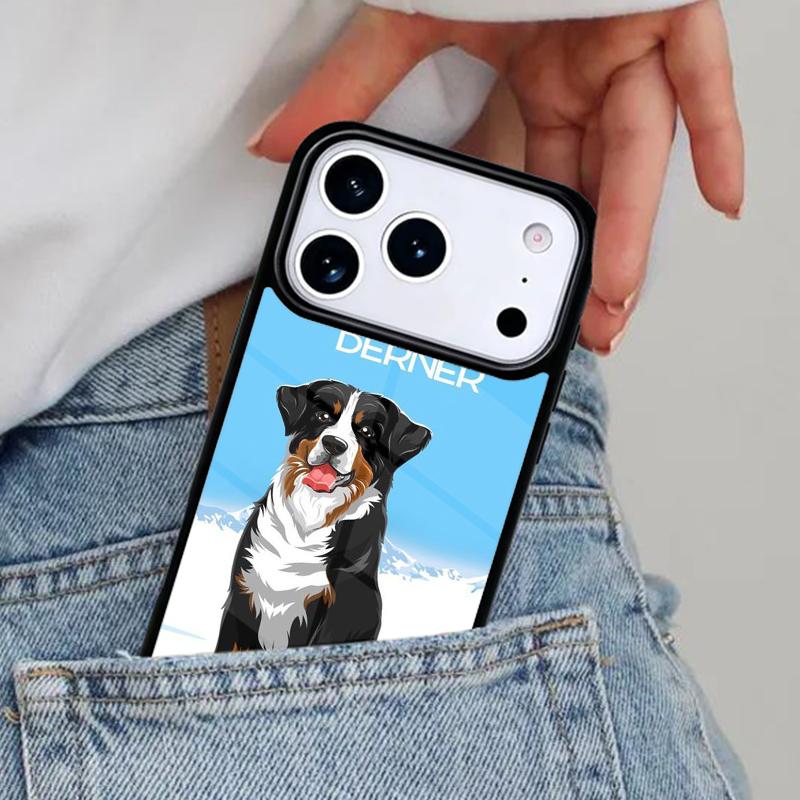 Bernese Mountain Dog Phone Case for iPhone 16e 15 14 13 12 17 Pro Max Plus Air 17pro Cover Coque