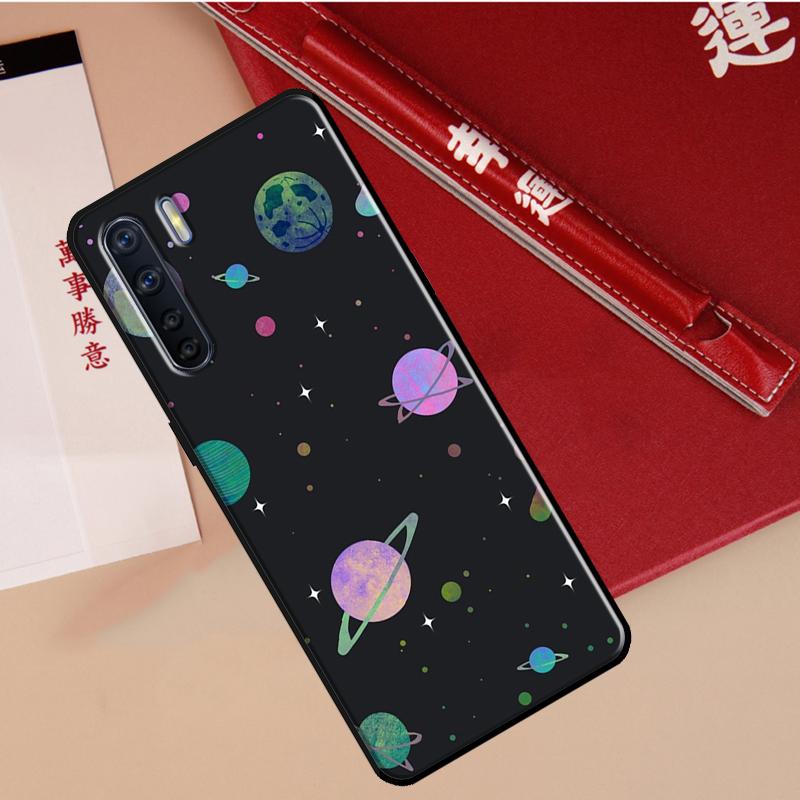 Космический Планета Звезды Луна Чехол Для Oppo A60 A98 A58 A78 A18 A38 A80 A40 A77 A57 A17 A74 A54 A94 A96 A76 A16 A15 A5 Pro