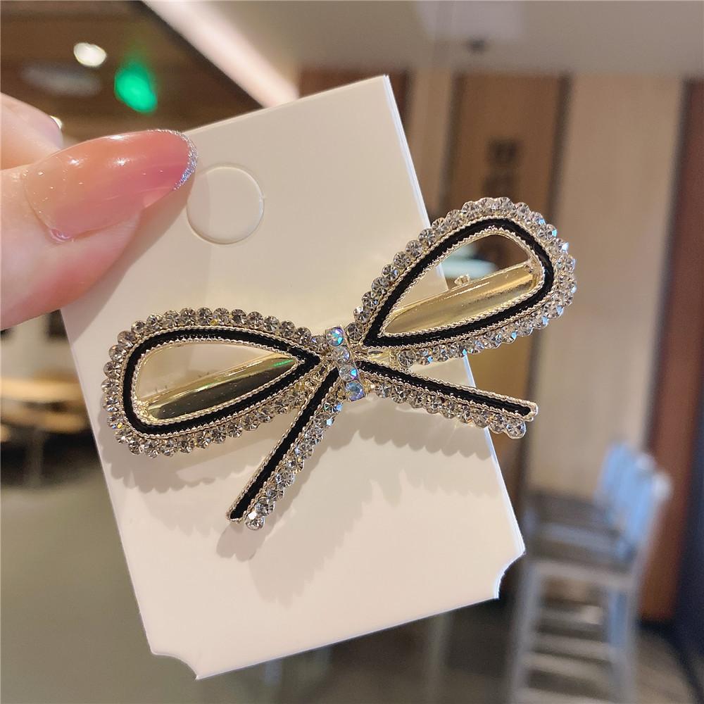 Заколка для волос с жемчужным бантом, боковой зажим, модная темпераментная шпилька для волос, металлический хвост, прическа, корейский головной убор, аксессуары для волос