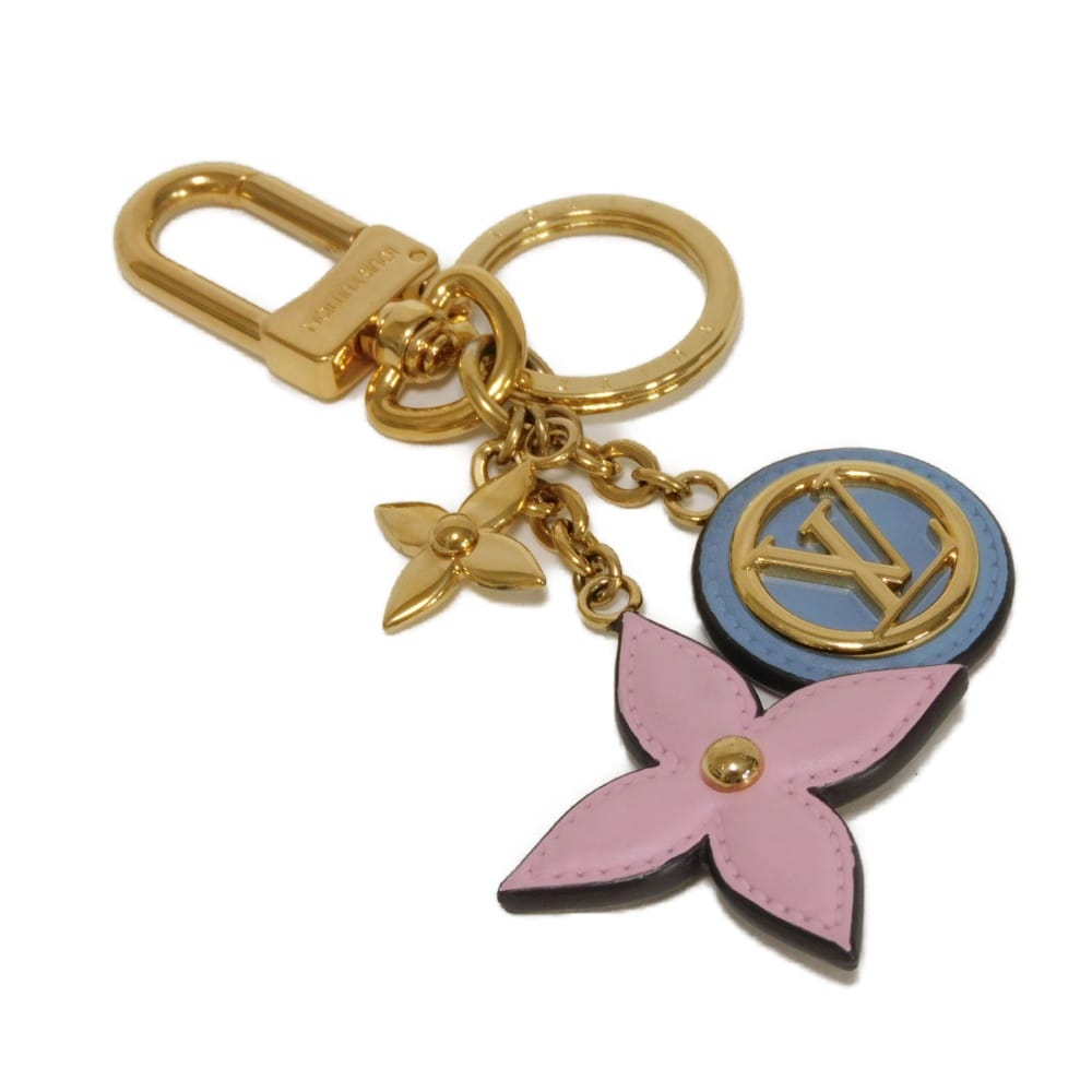 Used LV Circle 12564 Monogram Porte Clés Preppy Flower M00363 7950 Key Ring Bag Charm, Multicolor, Women's from Japan