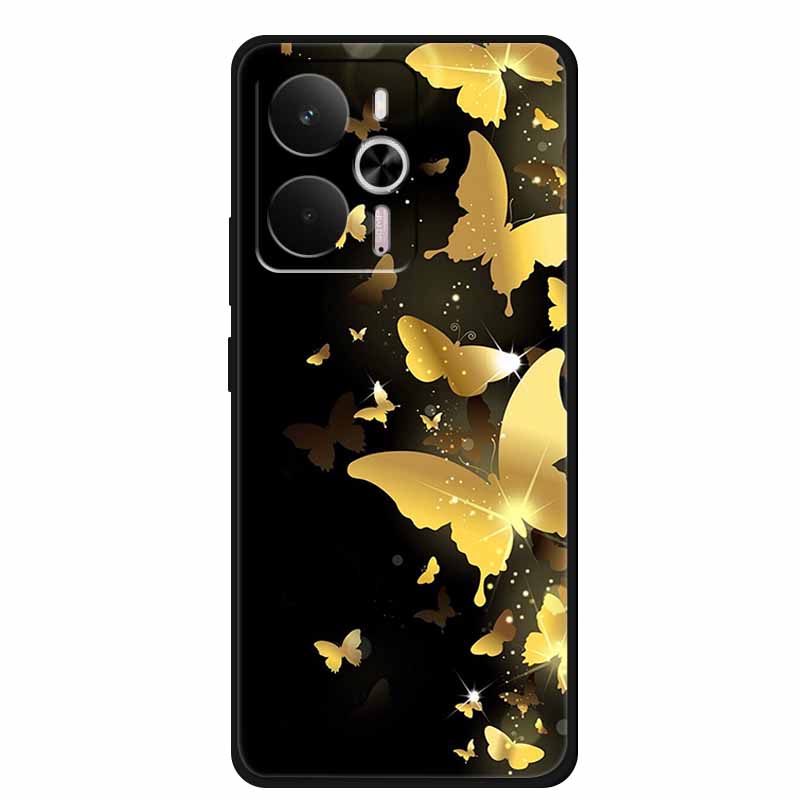 For Realme 14 5G Case Realme14 Coque 6.67" Black Silicone Soft TPU Phone Case For Realme 14 2025 Back Cover Case Shell Funda Cat