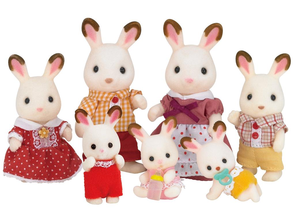 Кукольная семья Sylvanian Families Кроличья семья Шоколадный кролик ST Mark Сертификация Возраст Игрушка Кукольный домик Sylvanian Families EPOCH [Шоколадная девочка] U-64 3+