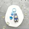 Cartoon Cute Gradual Change Rabub Symphony Love Keychain Bag Pendant Handmade Girlfriend Small Pendant