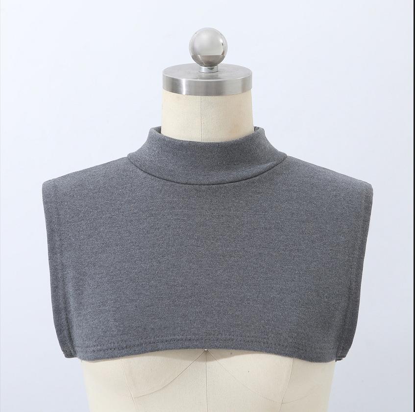 Зимняя хлопковая трикотажная водолазка для взрослых унисекс с искусственным воротником и свитером, защищающим от завязывания, теплый шарф-пуловер