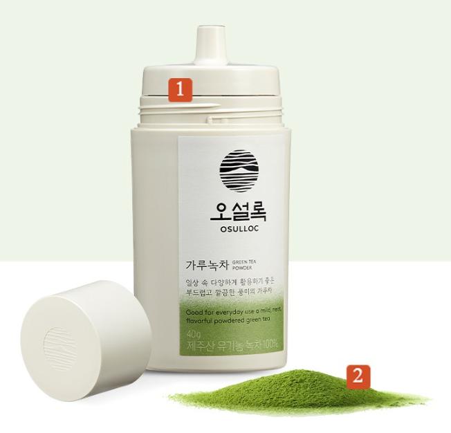 Osulloc Порошковый зеленый чай, 40 г