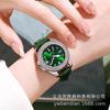 Маленькие зеленые часы женские часы с бриллиантами кварцевые женские часы легкие роскошные высококачественные водонепроницаемые часы с бриллиантами