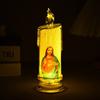 1/4 шт. светодиодная молитвенная беспламенная свеча Святое семейство Иисус Иосиф Дева Мария на батарейках молитвенная свеча религиозное украшение христианский подарок