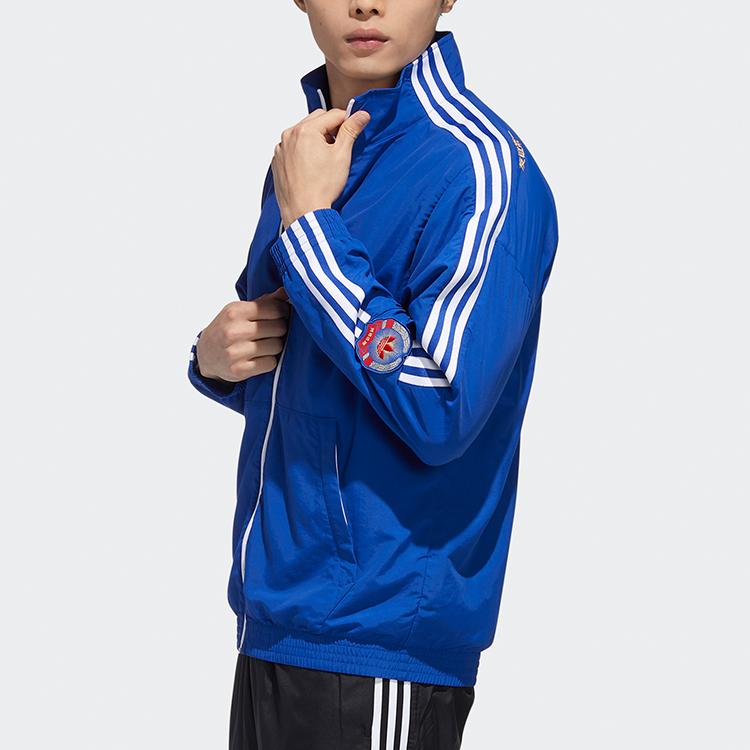 Adidas Оригинальная спортивная повседневная куртка Trefoil MIC TT1, мужская верхняя одежда, королевский синий GP3503