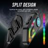 RGB вспышка цветной свет мотоциклетный шлем гарнитура BT5.3 1000mAh аккумулятор водонепроницаемые беспроводные наушники с микрофоном наушники