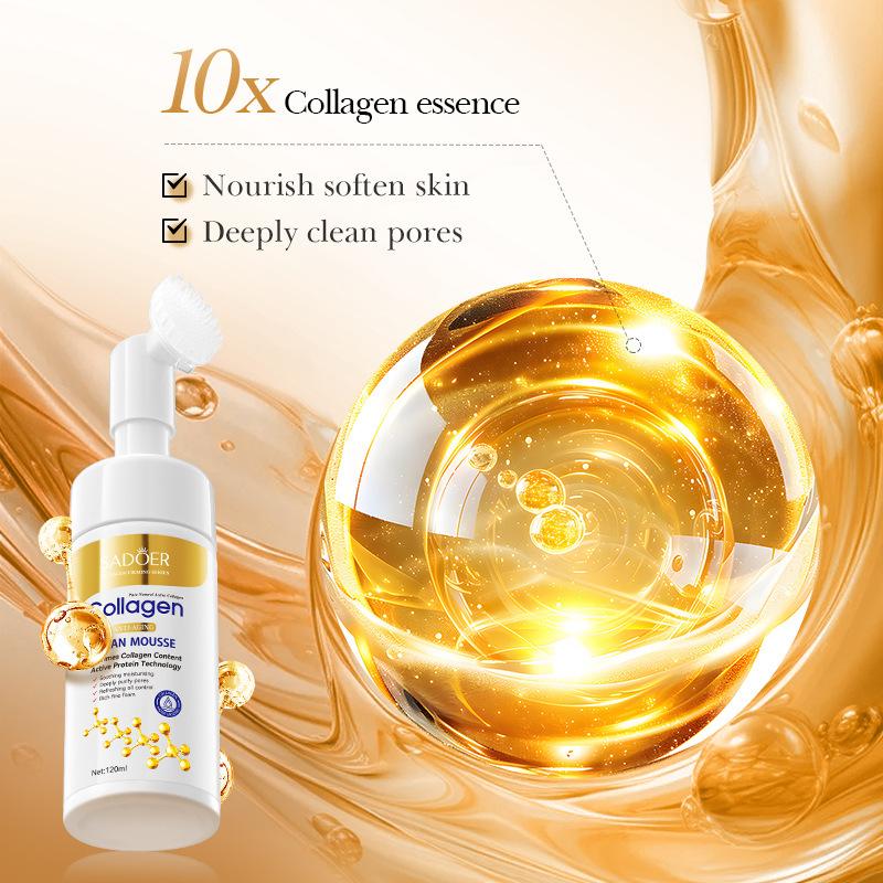 Очищающий мусс SADOER Collagen Anti Wrinkle Deep Cleansing Cleanser