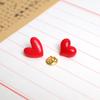 Jewelry Wedding Party Brooch Resin Brooch Gift Lovers Gift Cute Red Heart Shape