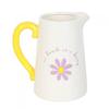 Fresh As A Daisy Flower Ceramic Jug