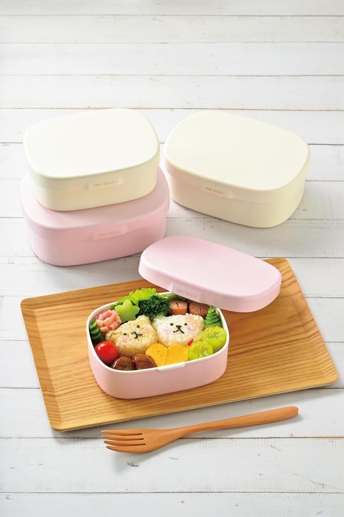 Tatsumiya HAKOYA Ланч-бокс, Сделано в Японии, Подходит для микроволновой печи и посудомоечной машины, Быстро моющийся контейнер, Защелка, Япония, Маленький, 400 мл, Розовый,