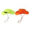 Женская и мужская шляпа с широкими полями для рыбалки, флуоресцентная, с регулируемым ремешком, защита от солнца, мягкая шляпа, головной убор