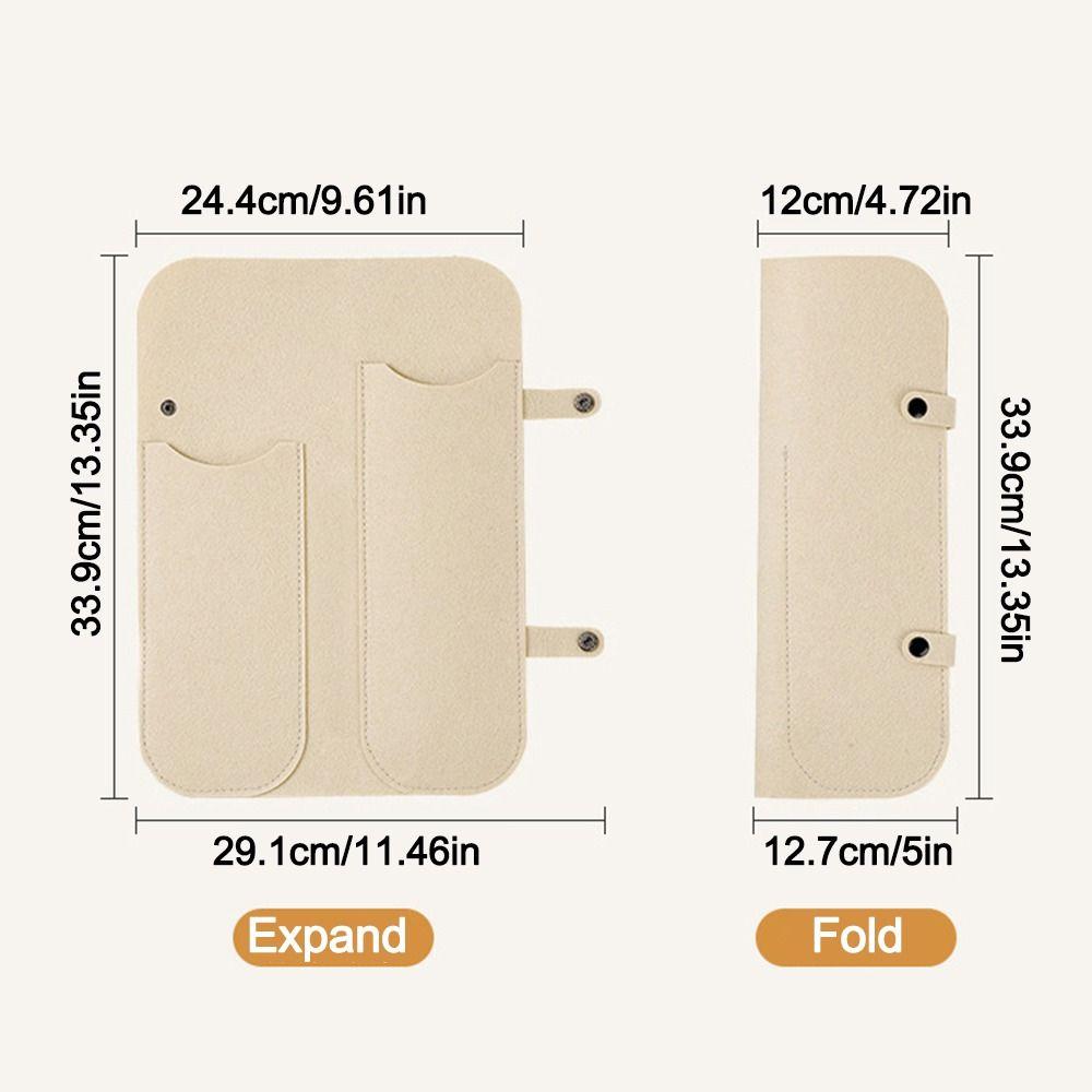 Felt Curling Iron Storage Bag Portable Heat Resistant Straightener Felt Bags Hair Curling Wand Cover Curling Iron Straightener