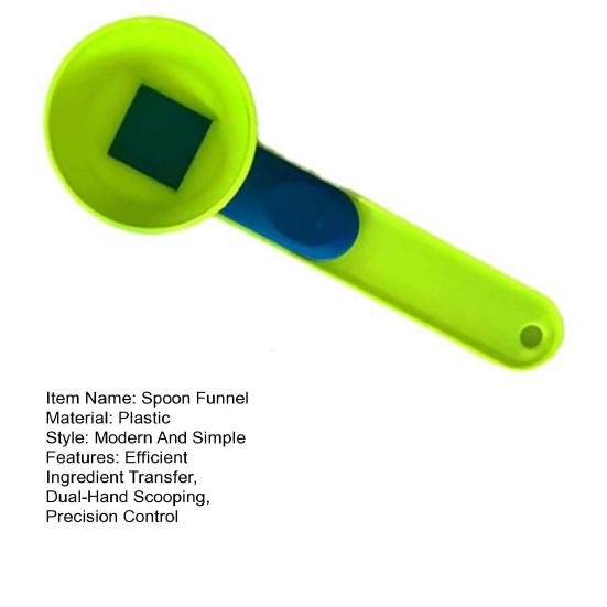 Мерная ложка-воронка для протеинового порошка, кулинарный ингредиент, длинная ручка, совок, кухонный инструмент для добавок