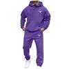 Men's Casual And Personalized Printed Long-sleeved Hooded Sweatshirt, Men's Sports Sweatshirt And Sweatpants Two-piece Set