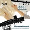 Ceiling Curtain Track System Versatile Flexible Durable RV Curtain Rod Room Divider Shower Curtain Rail Easy Installation Adjustable Curtain Rail for