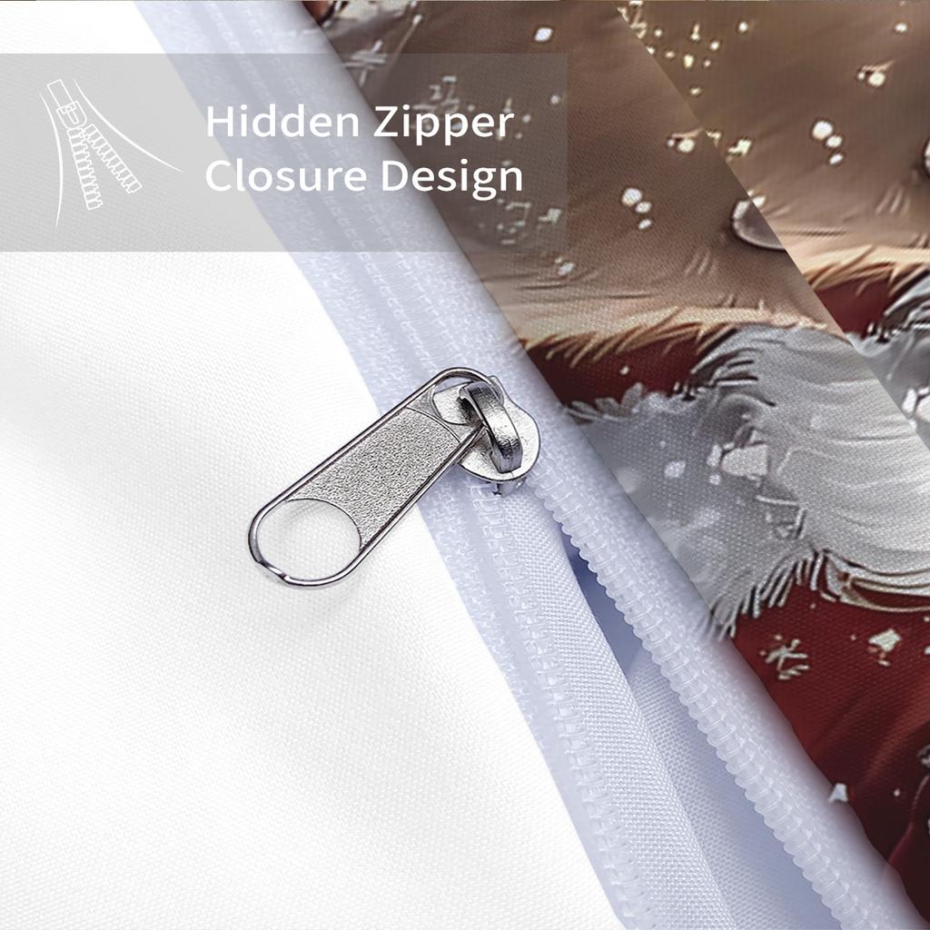 Santa Claus 3D Printed Bedding Set Cozy Duvet Cover Set King Queen Twin Single Size New Year Christmas Gift Bedroom Decoratiom