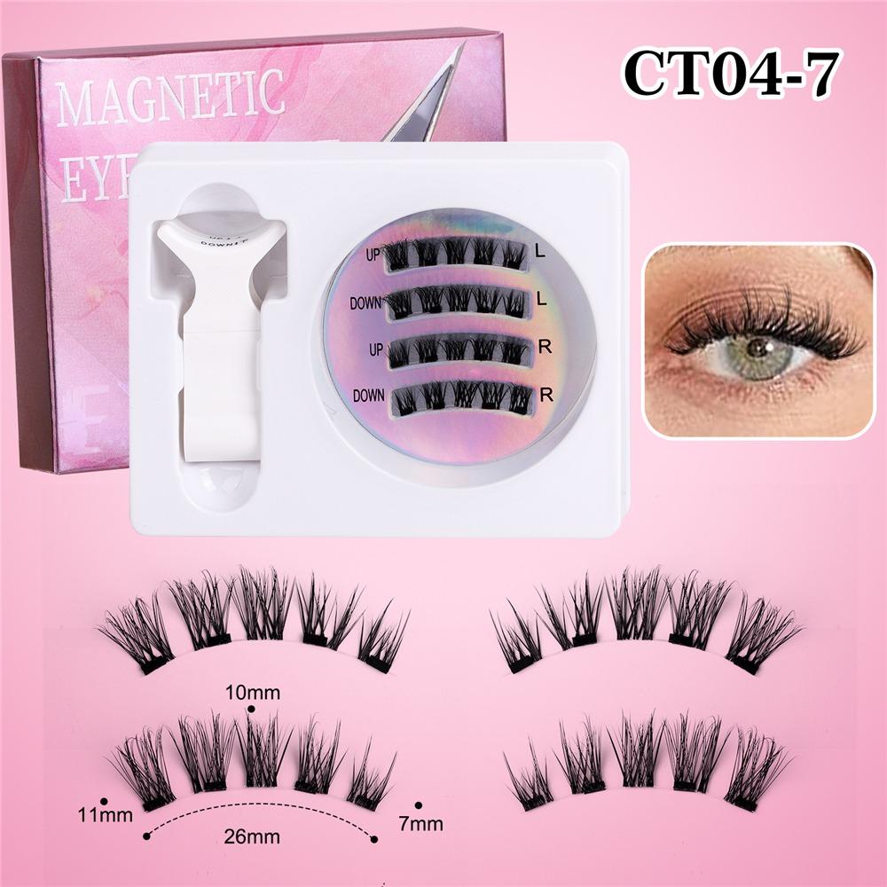Suction Magnetic False Eyelash Set Fixed Position Magnetic Lashes Kit