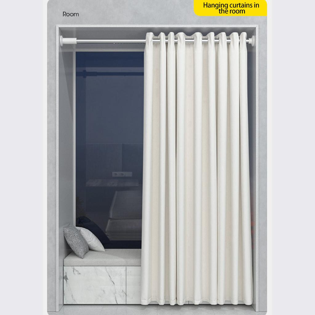 Карниз для штор TENSION, удлиненный карниз для штор без сверления для окна или ванной комнаты, патио, регулируемый пружинный карниз для душевой шторы, простой в установке