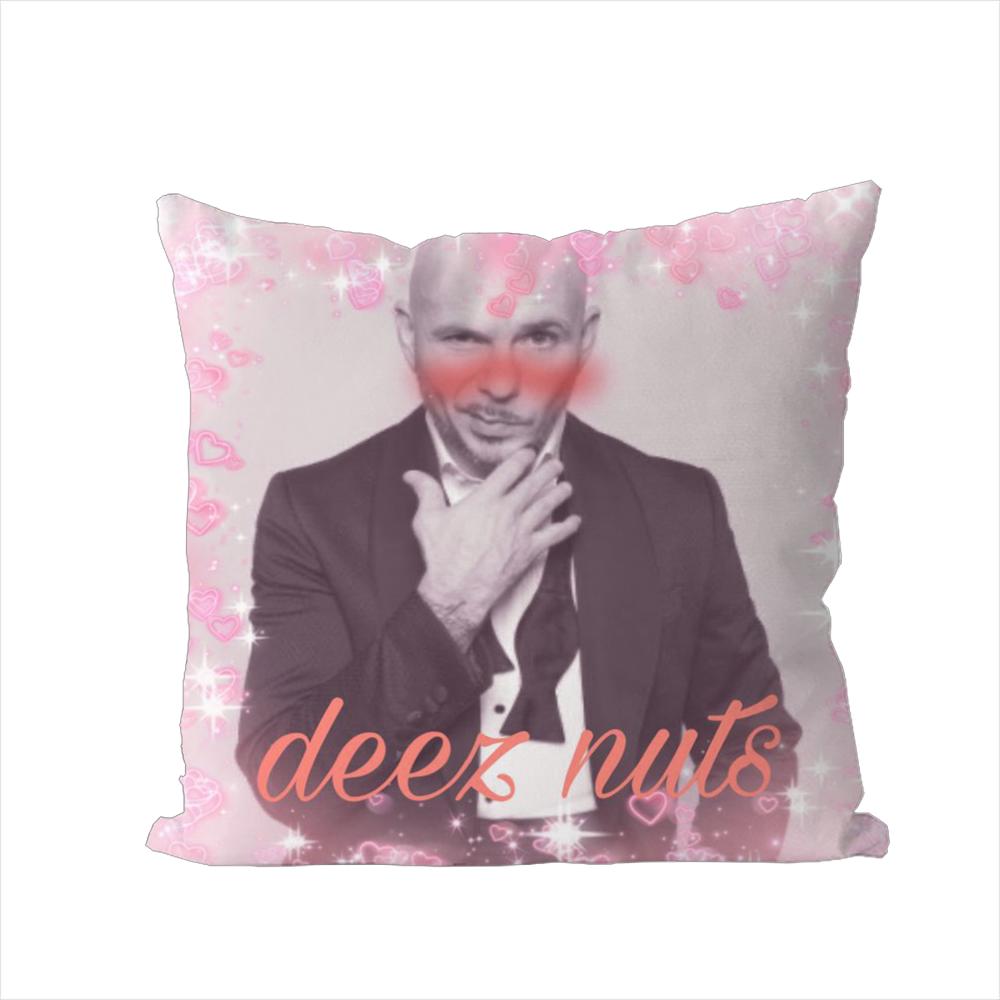Mr Worldwide Pitbull Pillow Case For Car Sofa Decorative Home Doublesided Print Plush Square Throw Pillow Cushion Cover