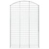 VidaXL Panier de Gabions Arqué Cage à Gabion Mur de Gabion Panier à Pierre Gabion pour Pierre Jardin Patio Extérieur 153461