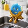 2026 Новый креативный держатель для губок в виде смайлика – 3D-печать с дренажными отверстиями и ножками, Настольная стойка для хранения на кухонной раковине