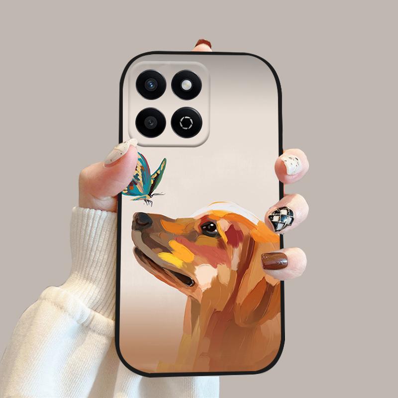 Мультяшный чехол-книжка для Honor 200 Smart Case X7c 4G Силиконовый мягкий ТПУ чехол для телефона для Honor Play 60 Plus 5G Защитный чехол Funda Cases